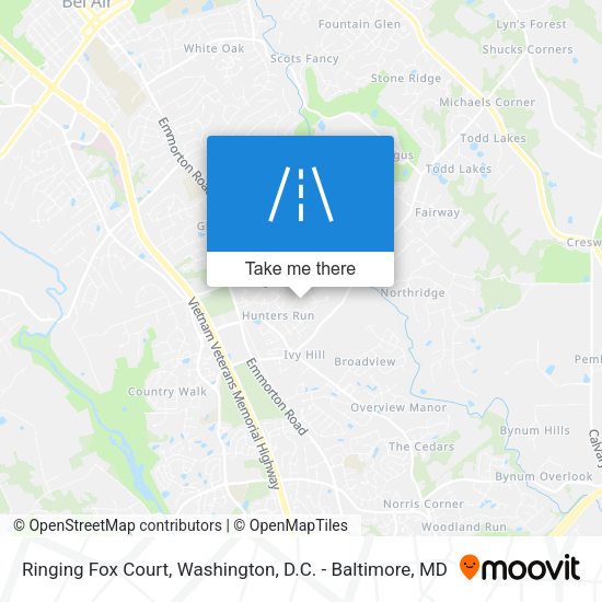 Mapa de Ringing Fox Court