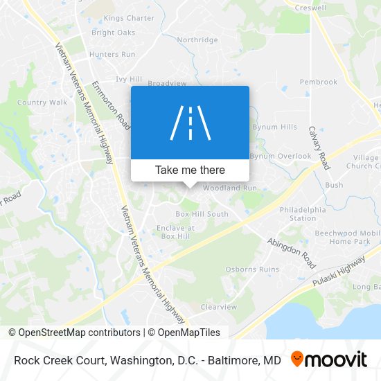 Mapa de Rock Creek Court