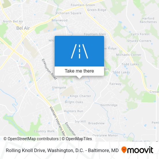 Rolling Knoll Drive map
