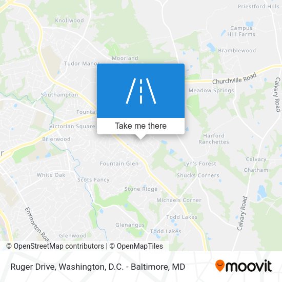 Ruger Drive map