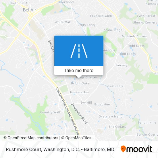 Rushmore Court map
