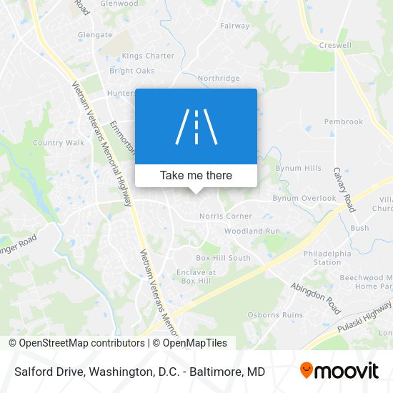 Salford Drive map