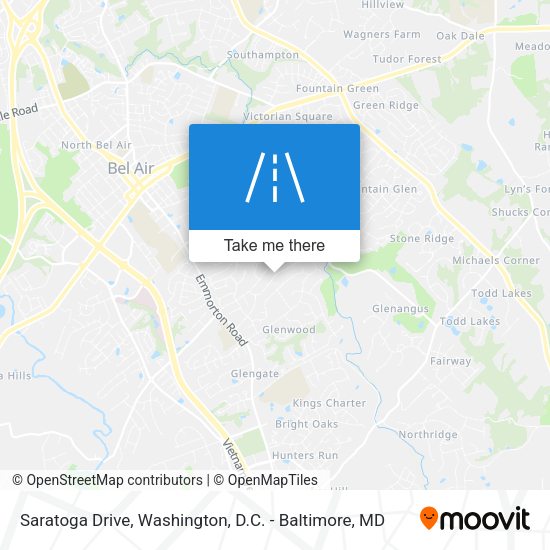Saratoga Drive map