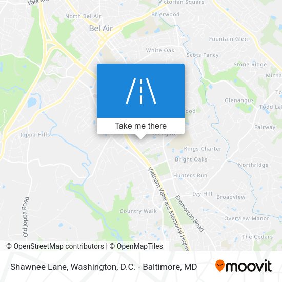 Shawnee Lane map