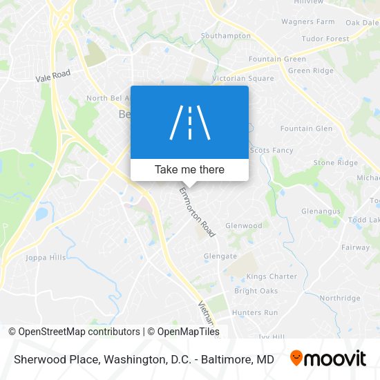 Sherwood Place map