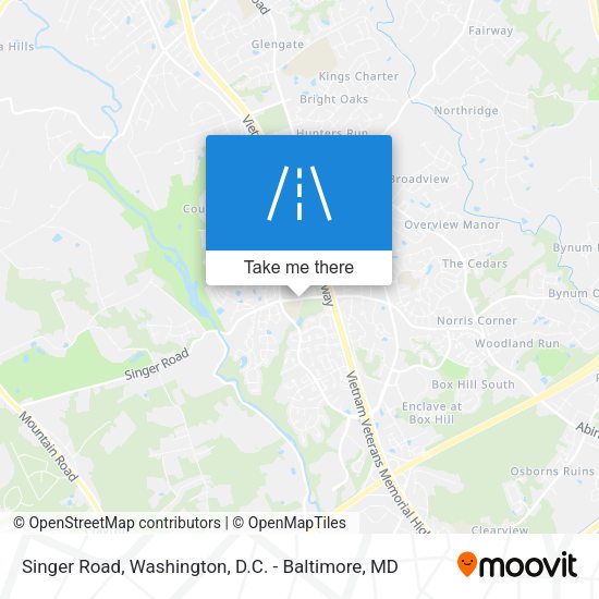 Mapa de Singer Road