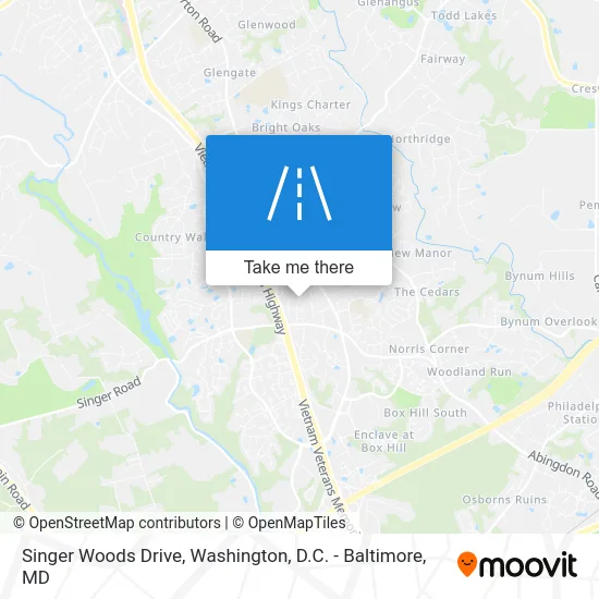 Singer Woods Drive map