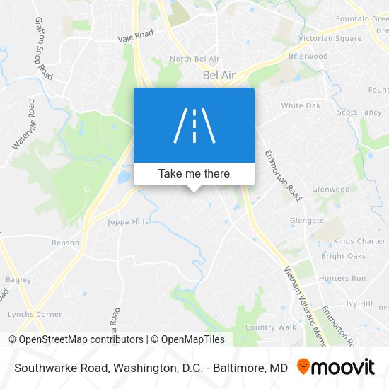 Mapa de Southwarke Road