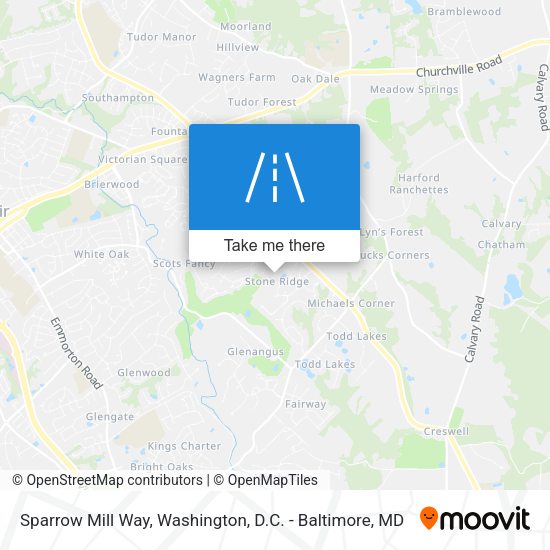 Sparrow Mill Way map
