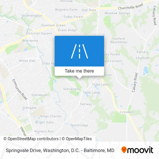 Springvale Drive map