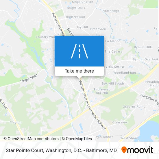 Mapa de Star Pointe Court