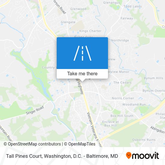 Mapa de Tall Pines Court