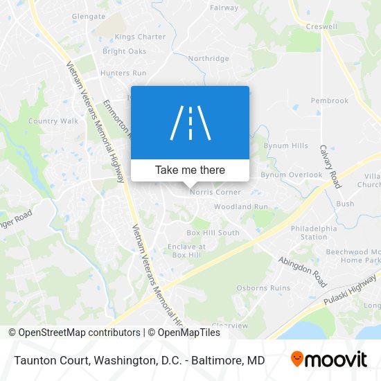Mapa de Taunton Court