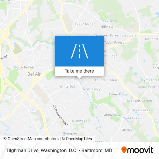 Tilghman Drive map