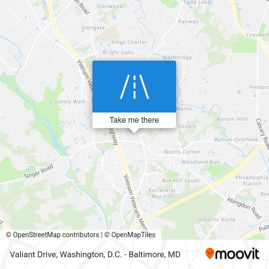 Valiant Drive map
