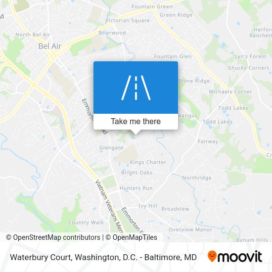 Waterbury Court map