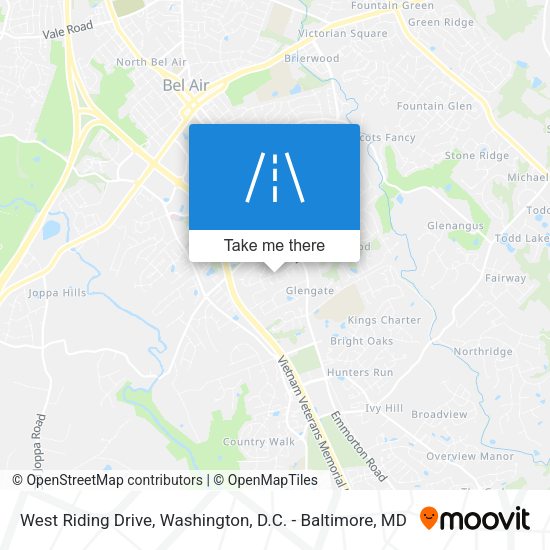 West Riding Drive map