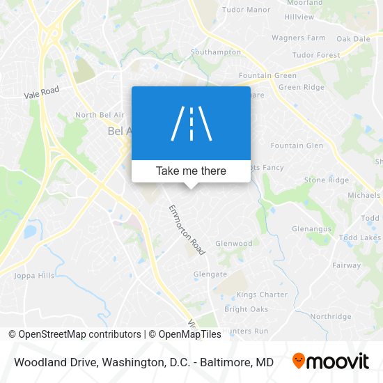 Mapa de Woodland Drive