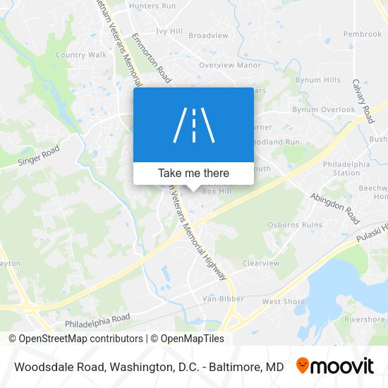 Woodsdale Road map