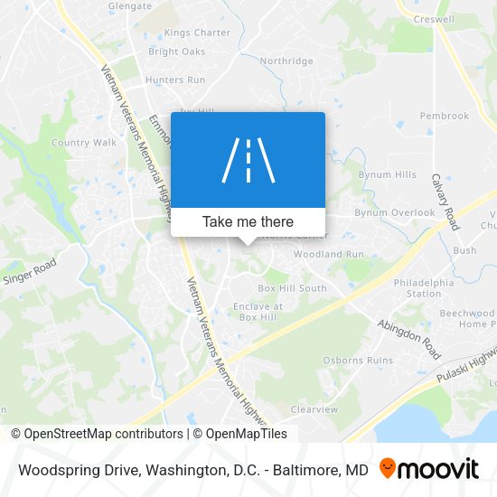 Woodspring Drive map