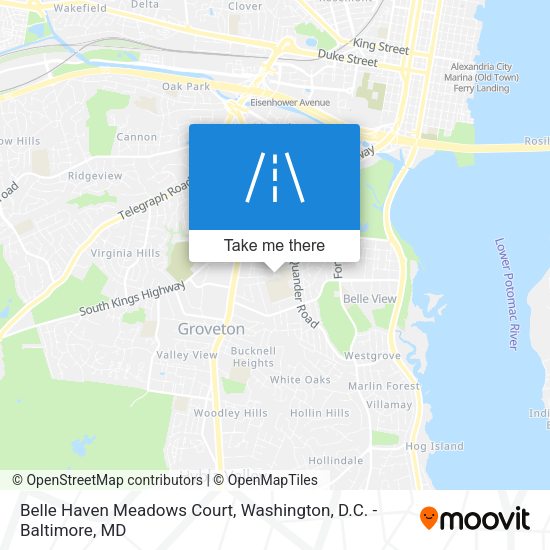 Belle Haven Meadows Court map