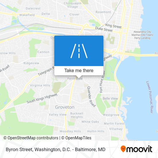 Byron Street map