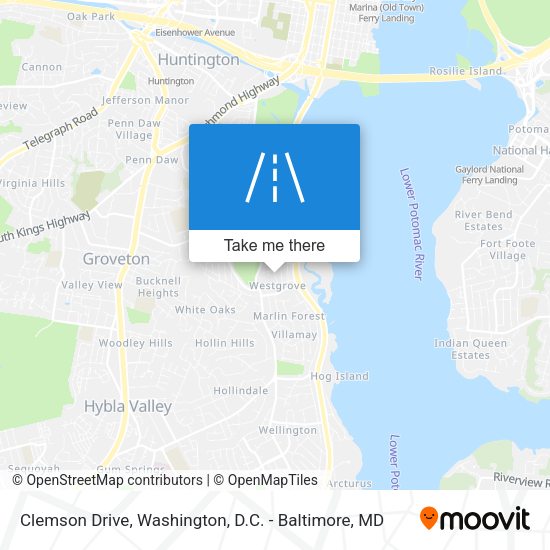 Clemson Drive map