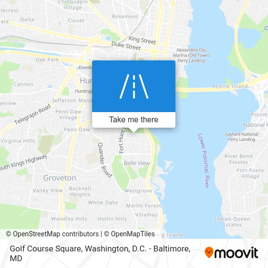 Golf Course Square map