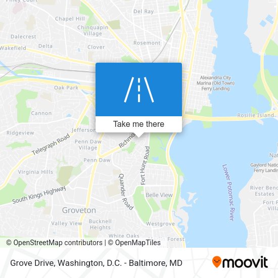 Grove Drive map
