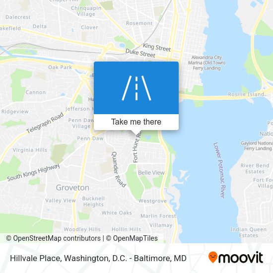 Hillvale Place map