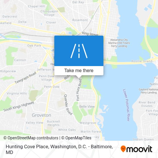 Hunting Cove Place map
