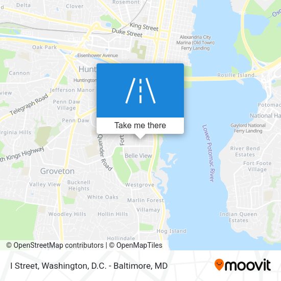 I Street map