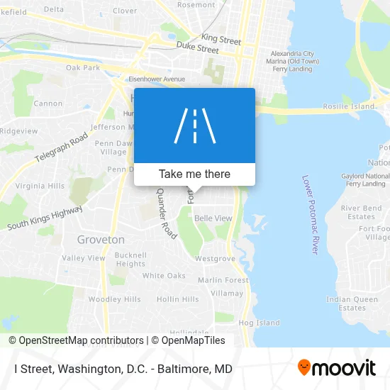 I Street map