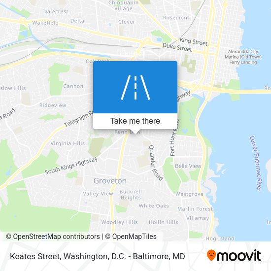 Mapa de Keates Street