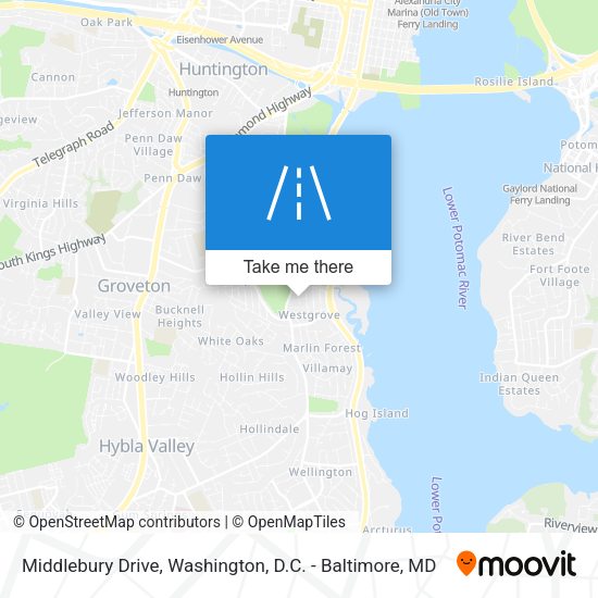Mapa de Middlebury Drive