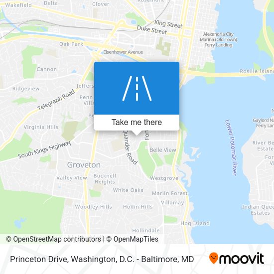 Princeton Drive map