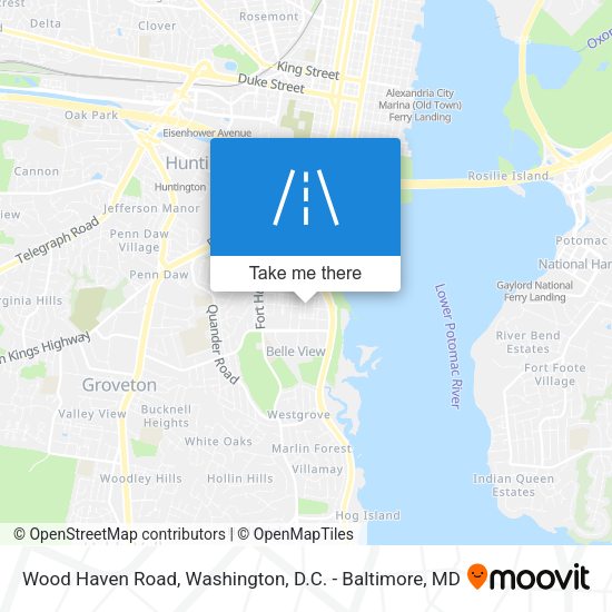 Wood Haven Road map