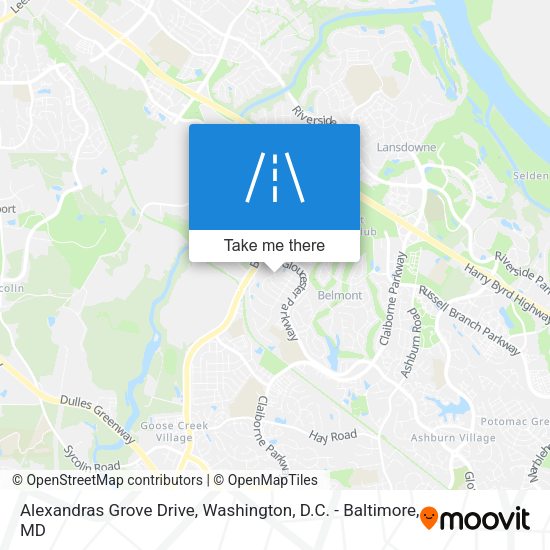 Alexandras Grove Drive map