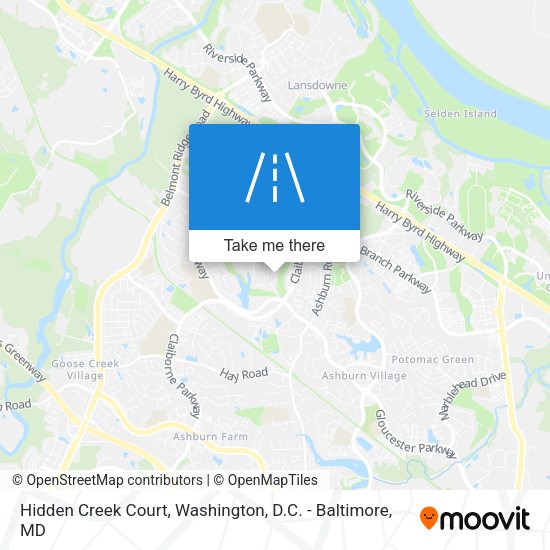 Hidden Creek Court map