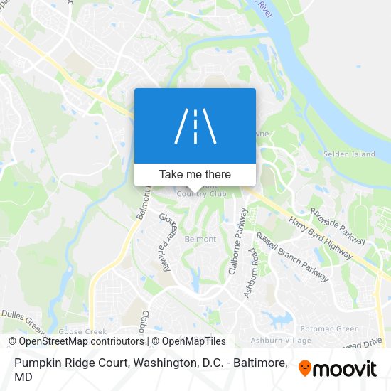 Mapa de Pumpkin Ridge Court