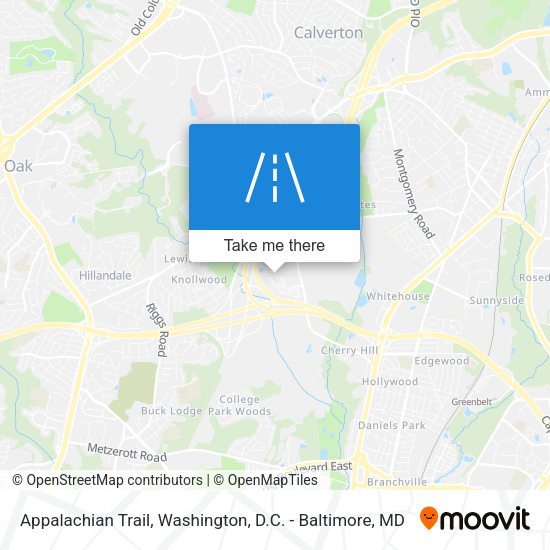 Mapa de Appalachian Trail