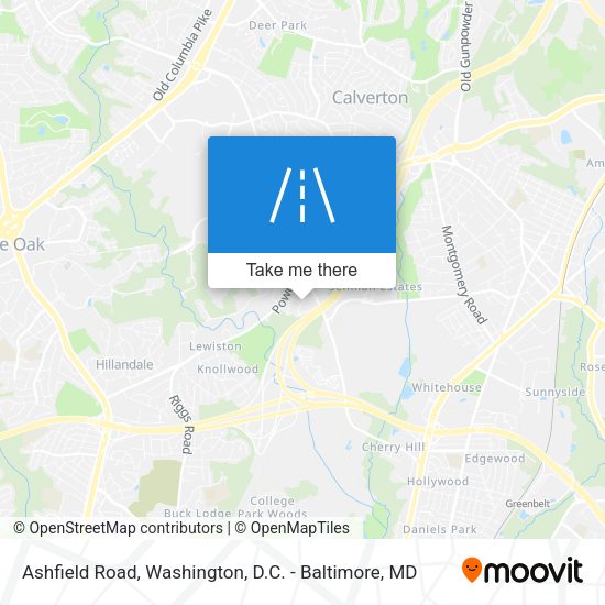 Ashfield Road map
