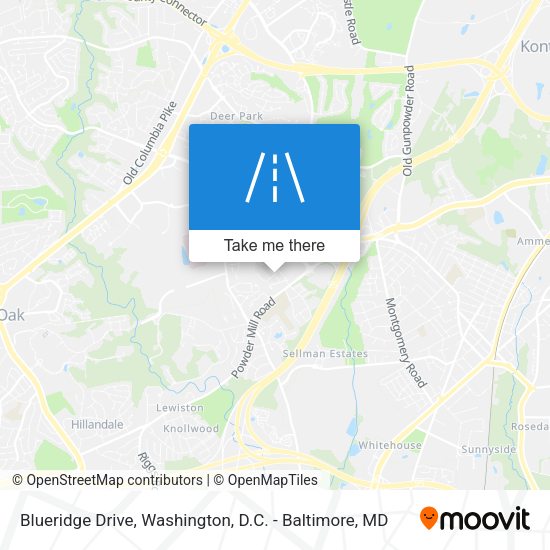 Mapa de Blueridge Drive