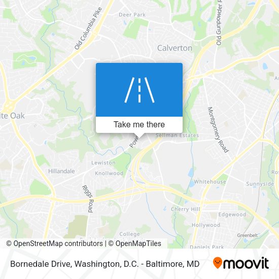 Bornedale Drive map