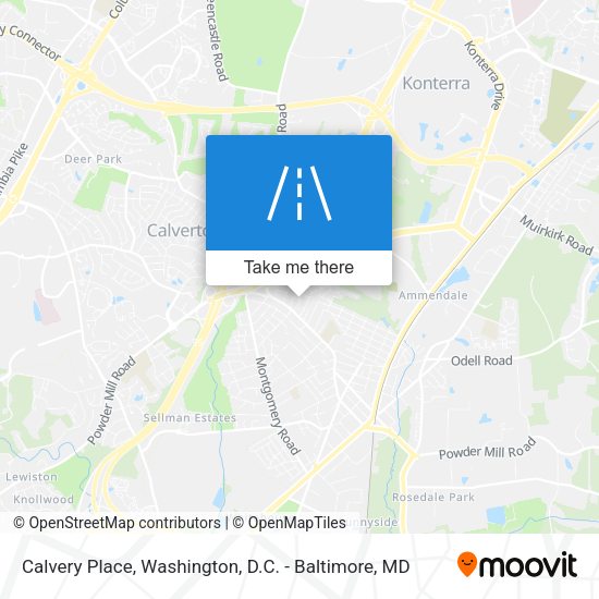 Calvery Place map
