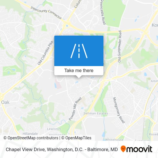 Chapel View Drive map