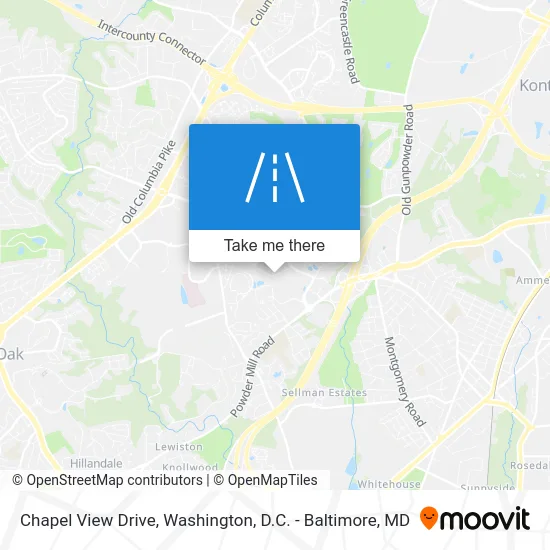 Chapel View Drive map