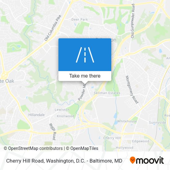 Cherry Hill Road map