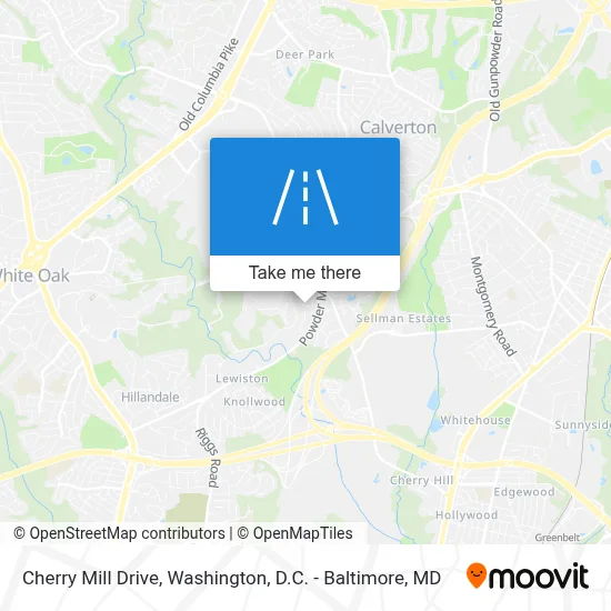 Cherry Mill Drive map