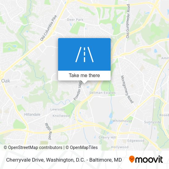 Mapa de Cherryvale Drive